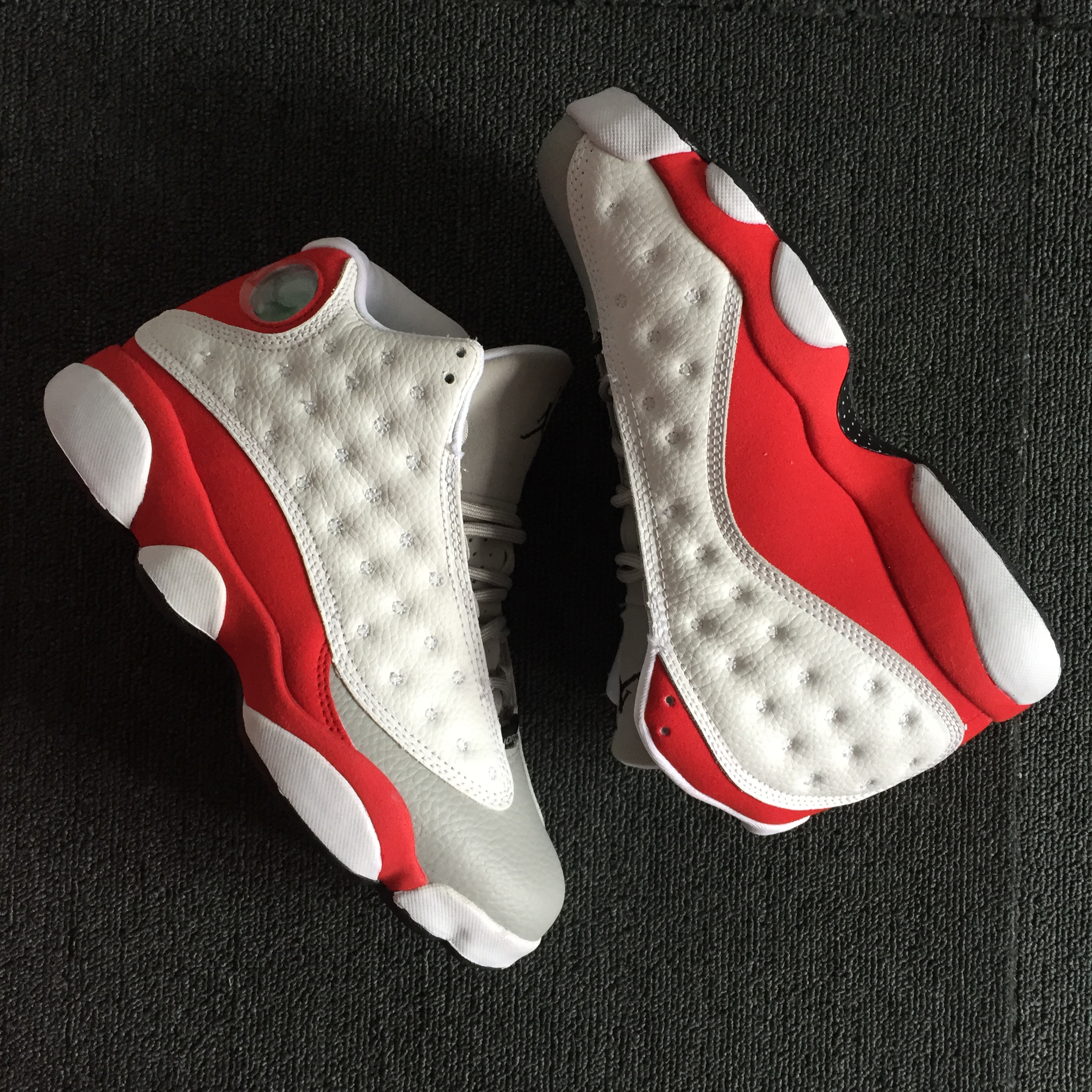 New Air Jordan 13 Kidd White Grey Red Shoes